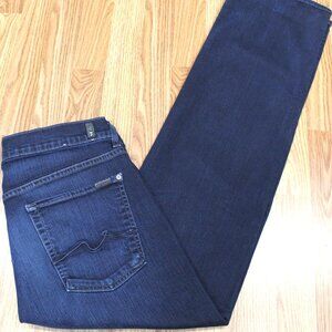 36x34 7 FOR ALL MANKIND AUSTYN RELAXED-STRAIGHT LEG JEANS COTTON/SPANDEX 36W